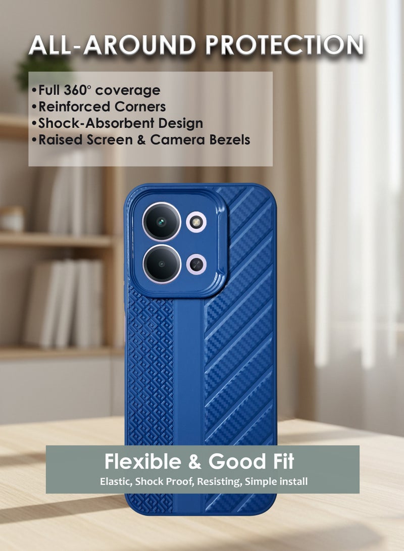Xiaomi Redmi 15C Silicone Back Case Cover - TPU Silicone Case, Durable & Accurate Cut-outs - Scratch, Dust & Smudge Protection, Shockproof & Water-Proof Cover for Xiaomi Redmi 15C - Blue - Image 4